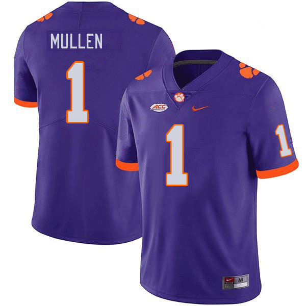 Clemson Tigers #1 Trayvon Mullen College Football Jerseys Stitched Sale-Purple